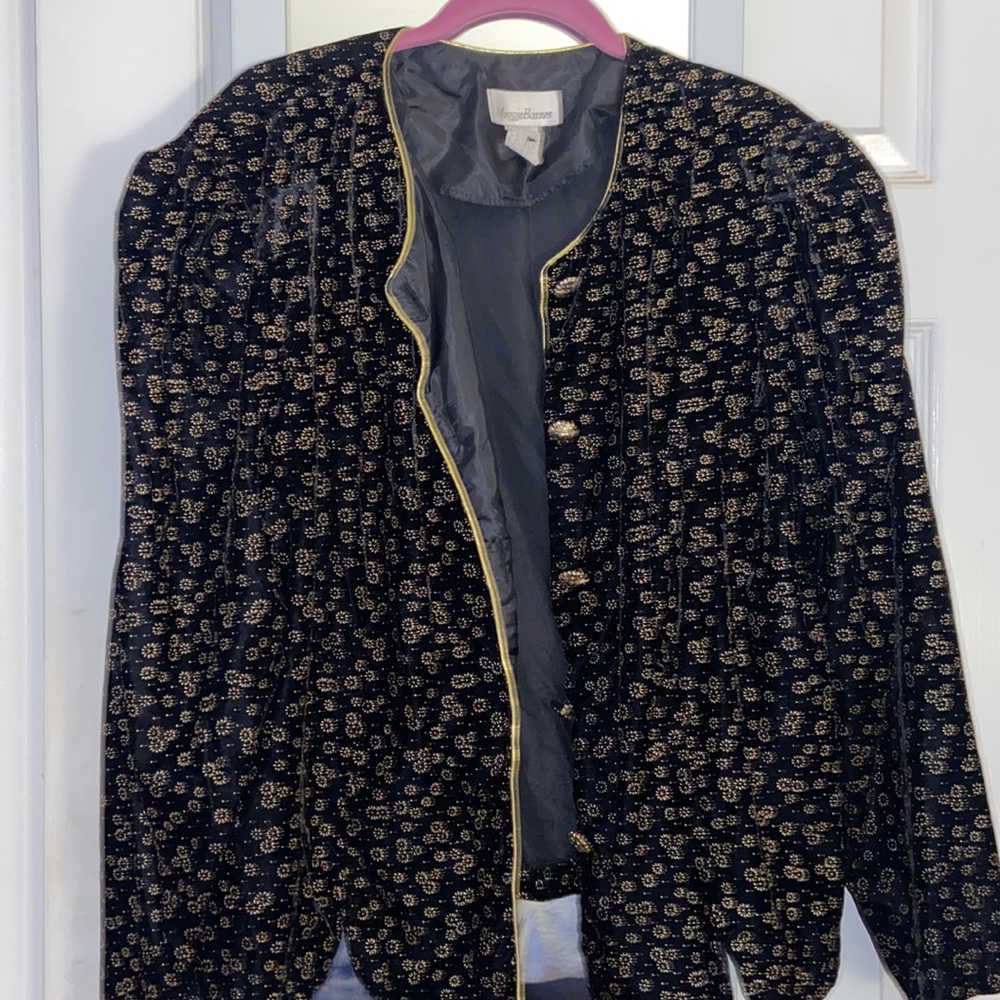 Vintage Black Velvet Jacket